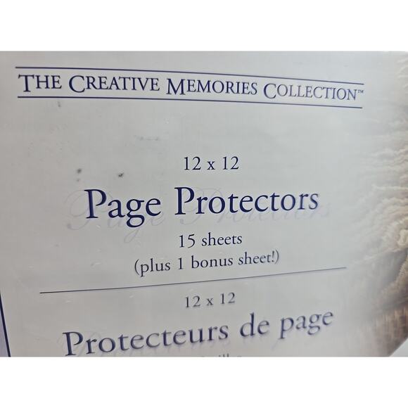 The Creative Memories Collection 12x12 Page Protectors Lot Set of 2 (32 Total) - Picture 4 of 4